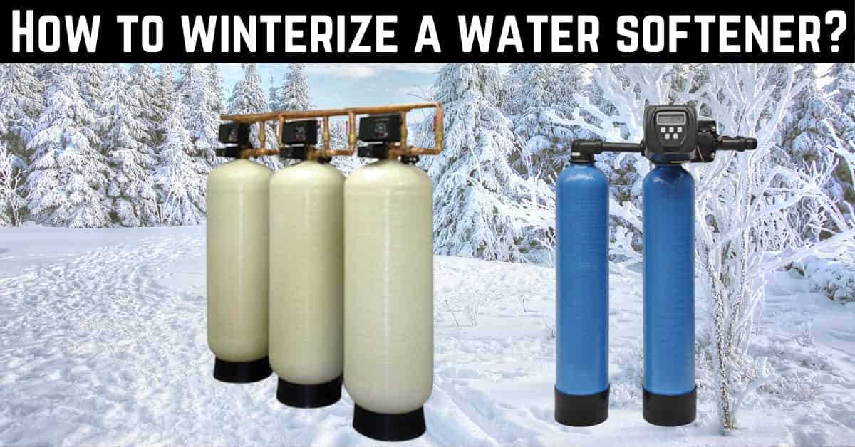 Winterize A Water Softener